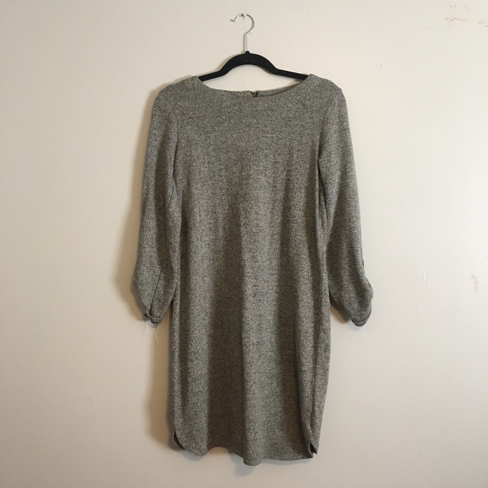 Grey Marled Sweater Dress